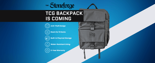Stoneforge-tcg backpack banner