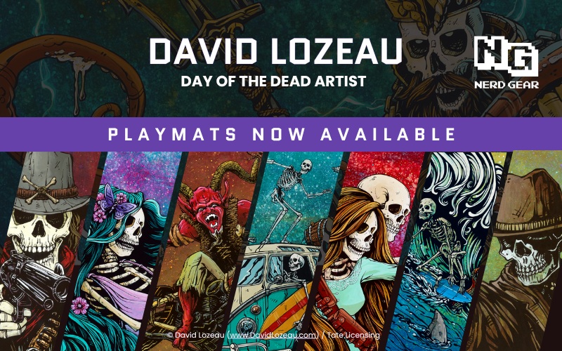 Skeletons at the Table: Meet the David Lozeau Playmat Collection
