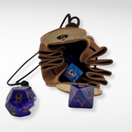 2 - in - 1 Small Leather Dice Pouch & Rolling Tray - Nerd Gear Gaming Inc.