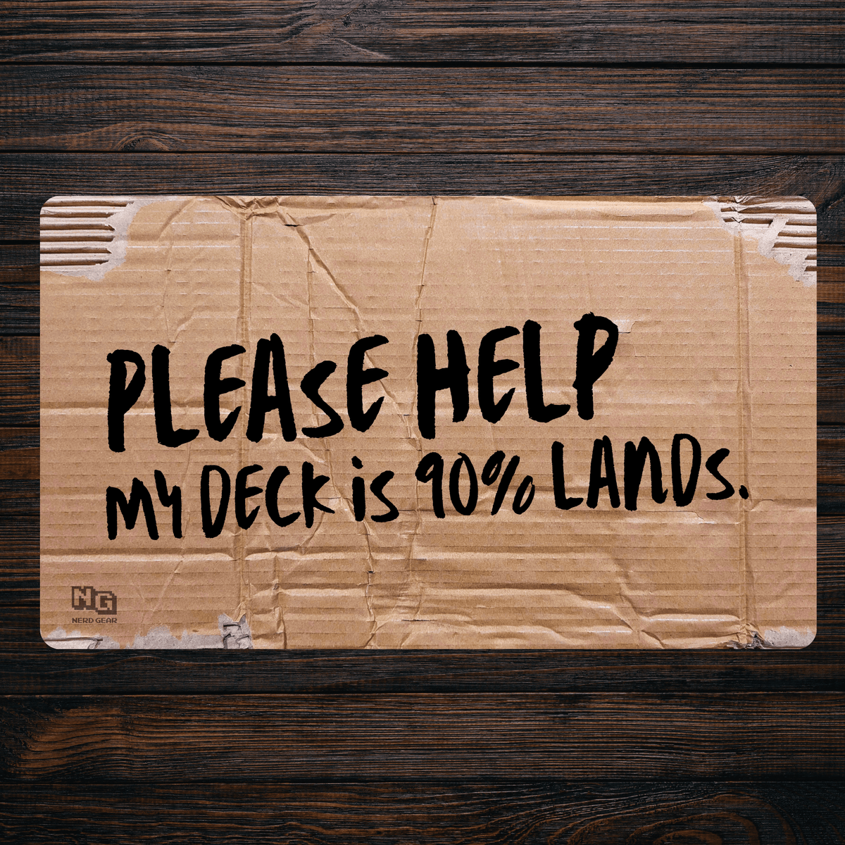 90% Lands Cardboard - Premium TCG Playmat - MTO - Nerd Gear Gaming Inc.