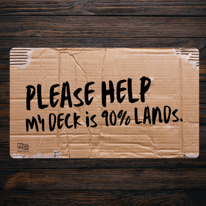 90% Lands Cardboard - Premium TCG Playmat - MTO - Nerd Gear Gaming Inc.
