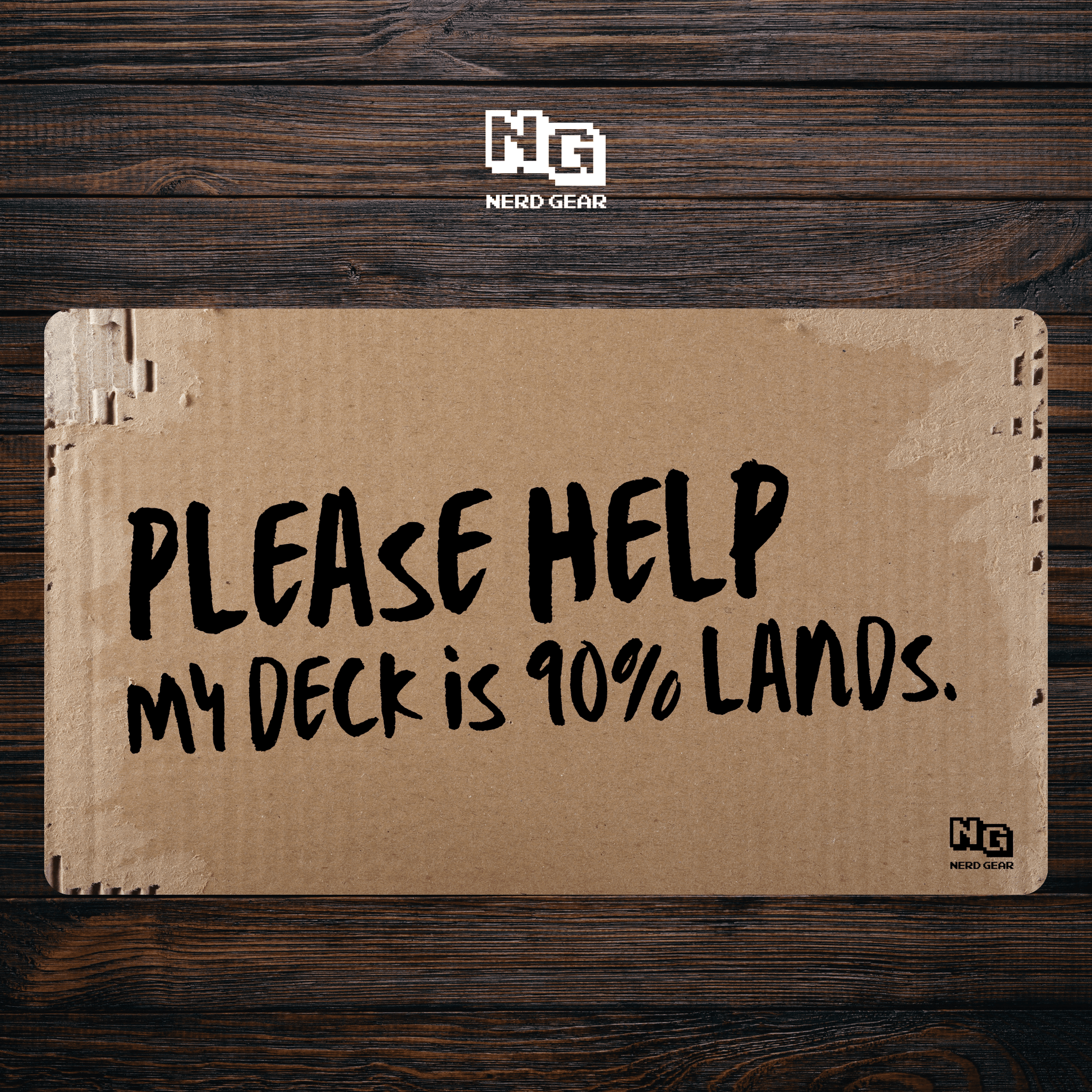 90% Lands Cardboard — Premium TCG Playmat - MTO - Nerd Gear Gaming Inc.