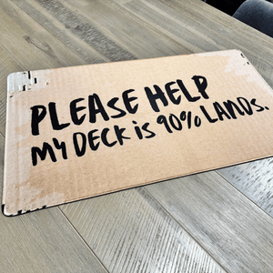 90% Lands Cardboard - Premium TCG Playmat - MTO - Nerd Gear Gaming Inc.