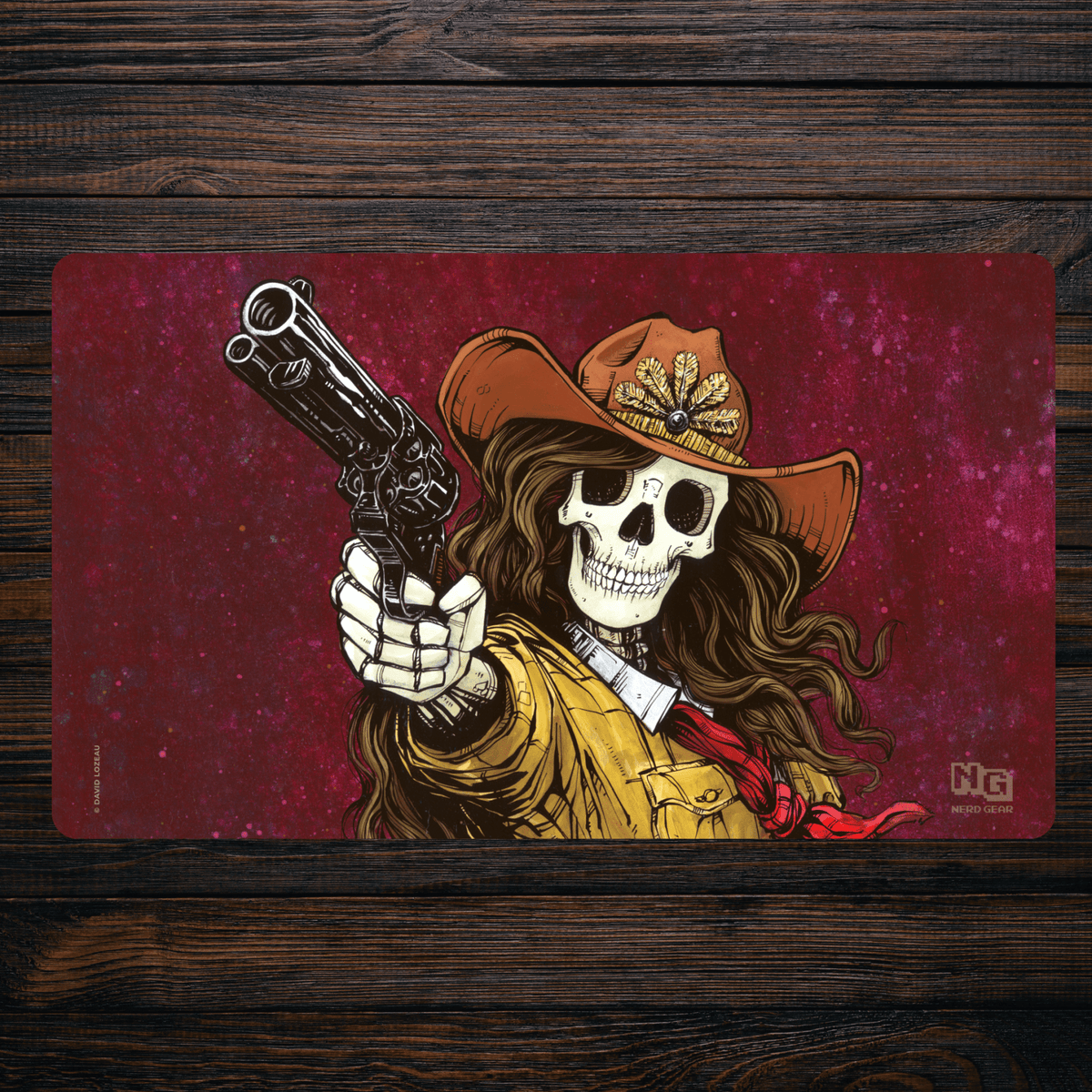 Bandlands Beauty - David Lozeau - Premium TCG Playmat - MTO - Nerd Gear Gaming Inc.
