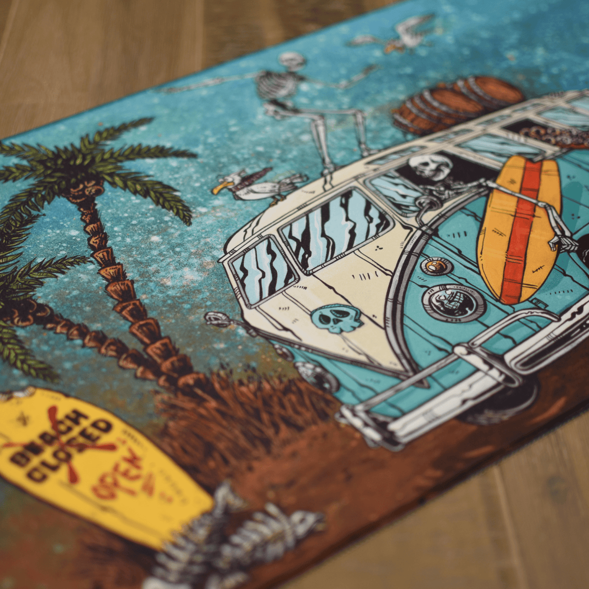 Beach Break - David Lozeau - Premium TCG Playmat - MTO - Nerd Gear Gaming Inc.