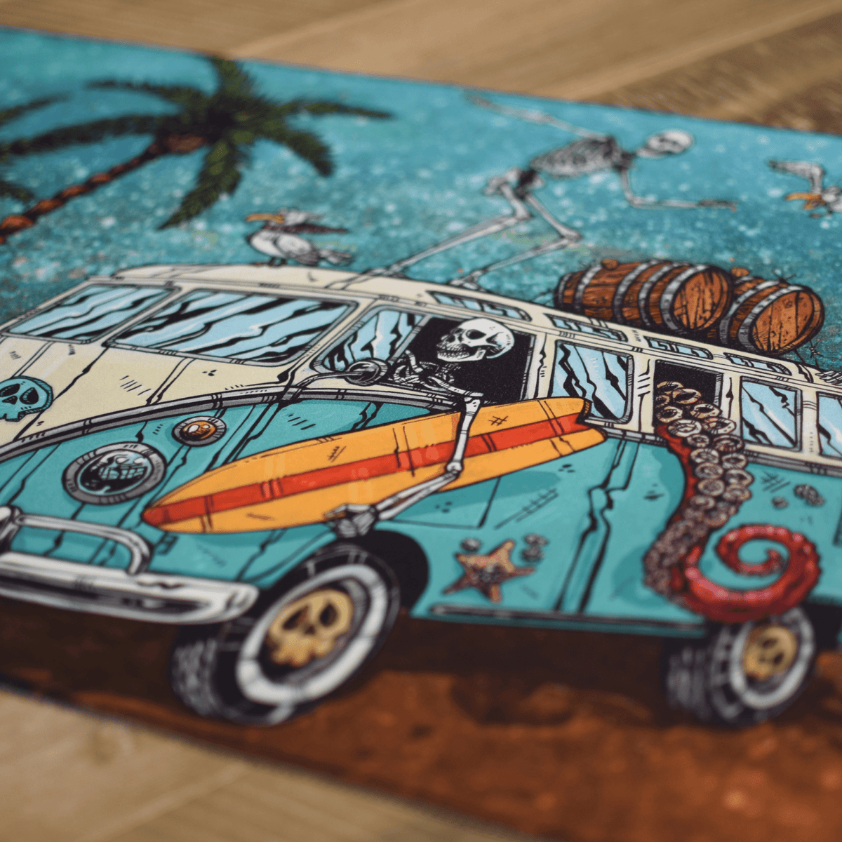Beach Break - David Lozeau - Premium TCG Playmat - MTO - Nerd Gear Gaming Inc.