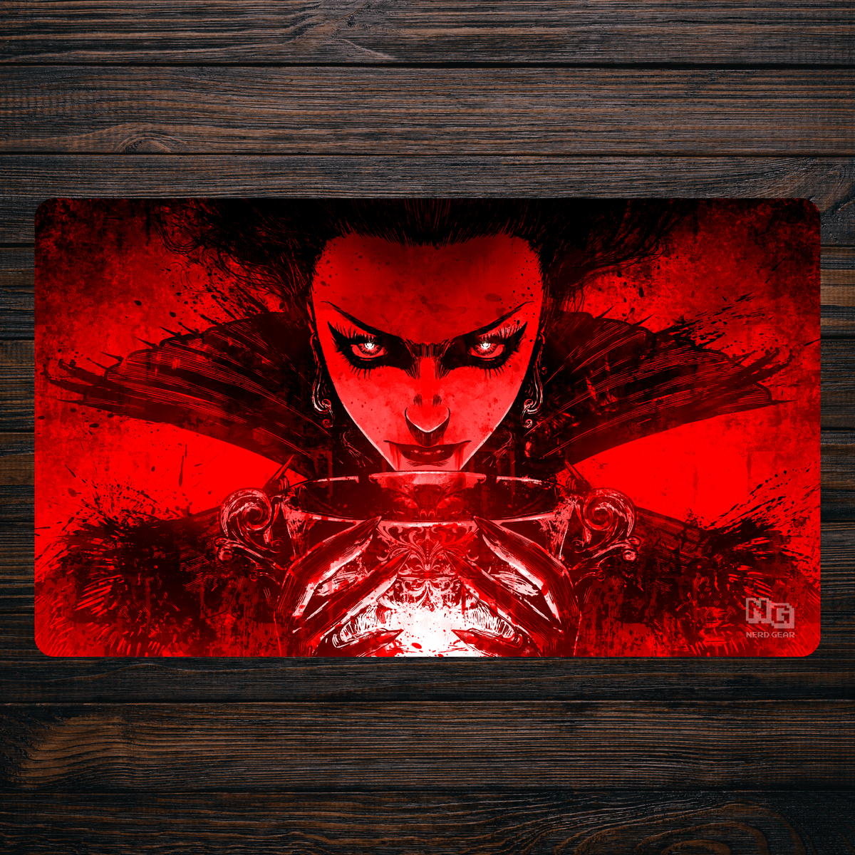 Blood Thirst Fiend - Premium TCG Playmat - MTO - Nerd Gear Gaming Inc.