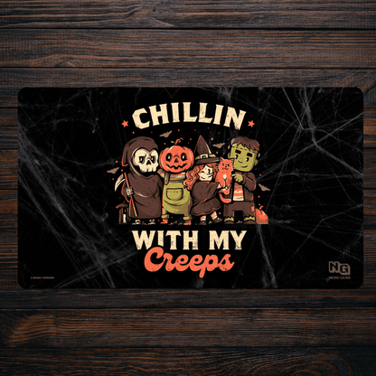 Chillin With My Creeps - EduEly Designs - Premium TCG Playmat - MTO - Nerd Gear Gaming Inc.