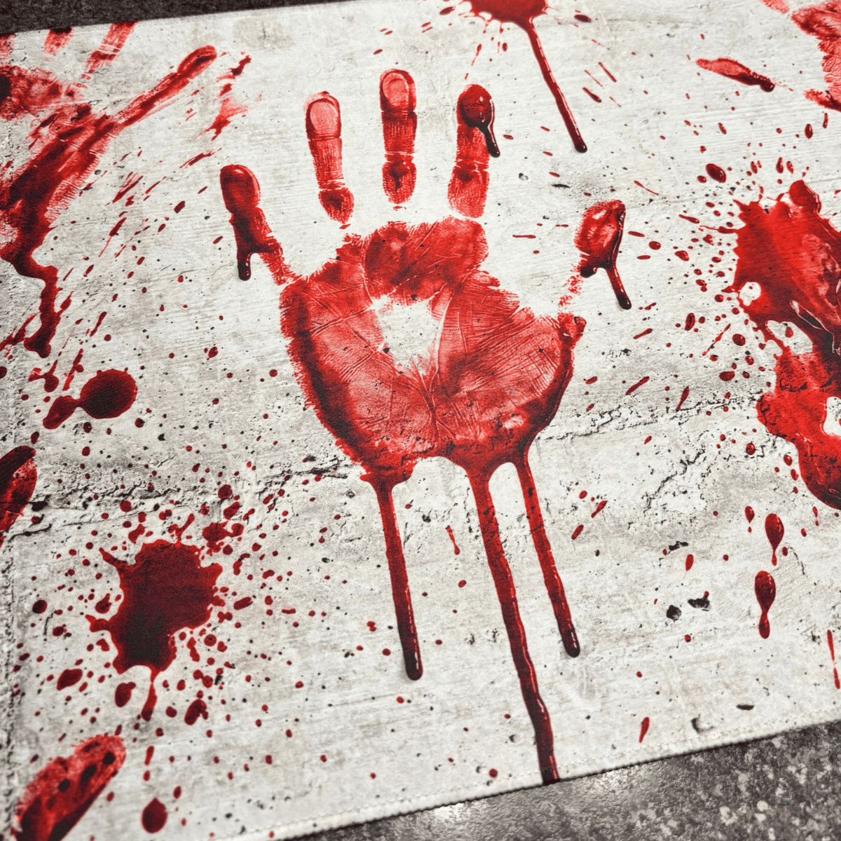 Crime Scene - Concrete Playmat - Premium TCG Playmat - MTO - Nerd Gear Gaming Inc.