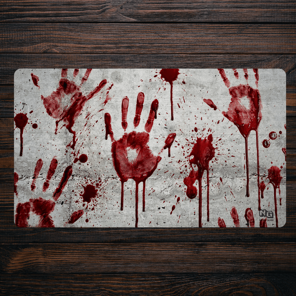 Crime Scene - Concrete Playmat - Premium TCG Playmat - MTO - Nerd Gear Gaming Inc.