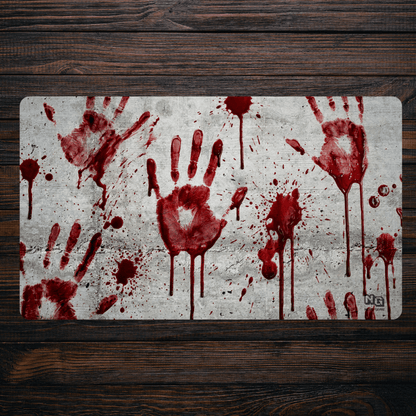 Crime Scene - Concrete Playmat - Premium TCG Playmat - MTO - Nerd Gear Gaming Inc.