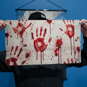 Crime Scene - Concrete Playmat - Premium TCG Playmat - MTO - Nerd Gear Gaming Inc.