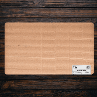 Crisp Cardboard with Label - Premium TCG Playmat - MTO - Nerd Gear Gaming Inc.