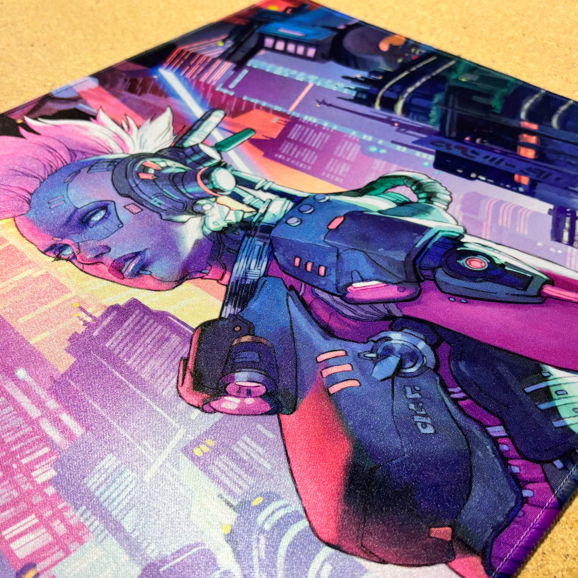 Cyberpunk - Clint Cearley - Premium TCG Playmat - MTO - Nerd Gear Gaming Inc.