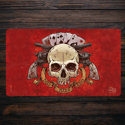 Dead Man's Hand - David Lozeau - Premium TCG Playmat - MTO - Nerd Gear Gaming Inc.