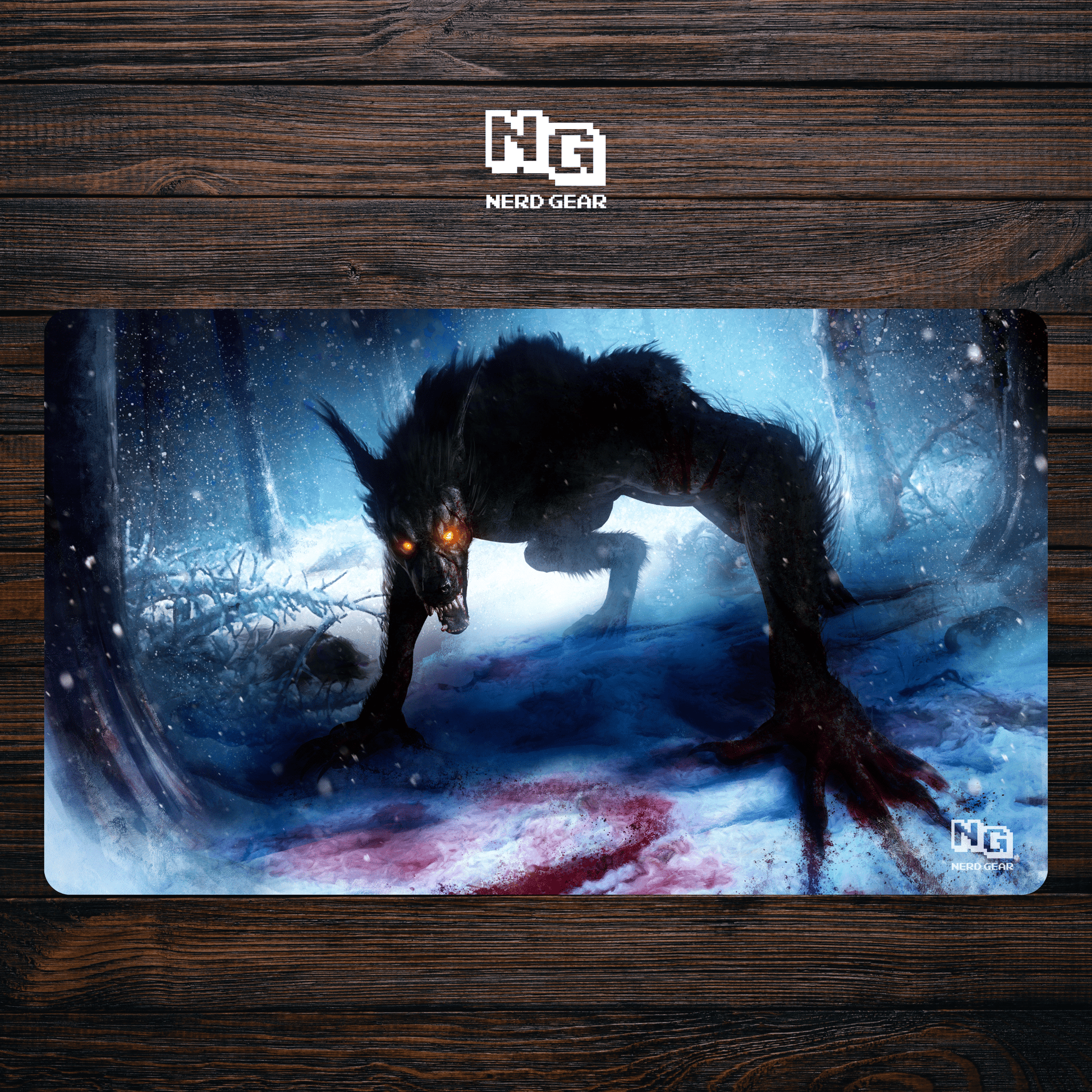 Frostbite Stalker - Premium TCG Playmat - MTO - Nerd Gear Gaming Inc.