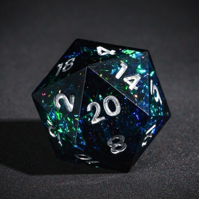 Galaxy Rift – 7pc Handmade Sharp Edge Resin Dice Set - Nerd Gear Gaming Inc.