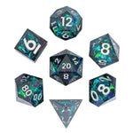 Galaxy Rift – 7pc Handmade Sharp Edge Resin Dice Set - Nerd Gear Gaming Inc.