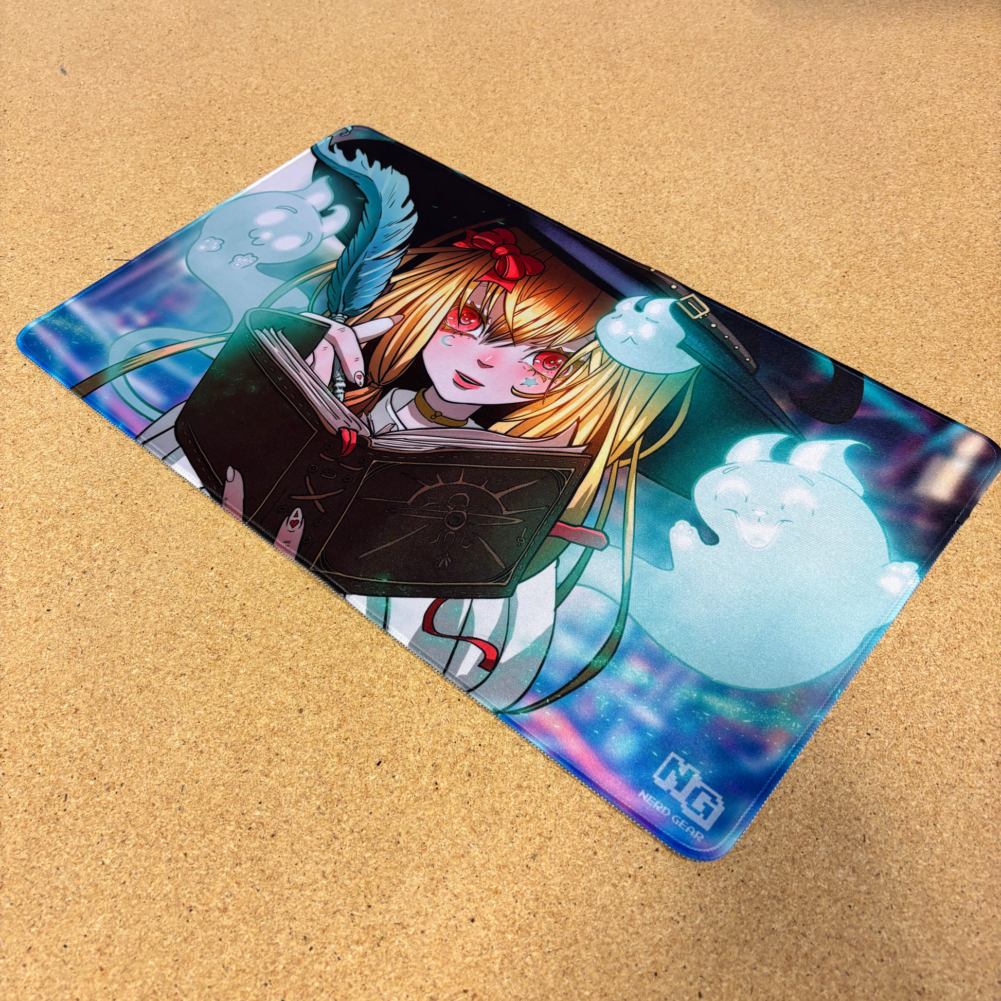 Ghost-Cat Grimoire - Premium TCG Playmat - MTO - Nerd Gear Gaming Inc.