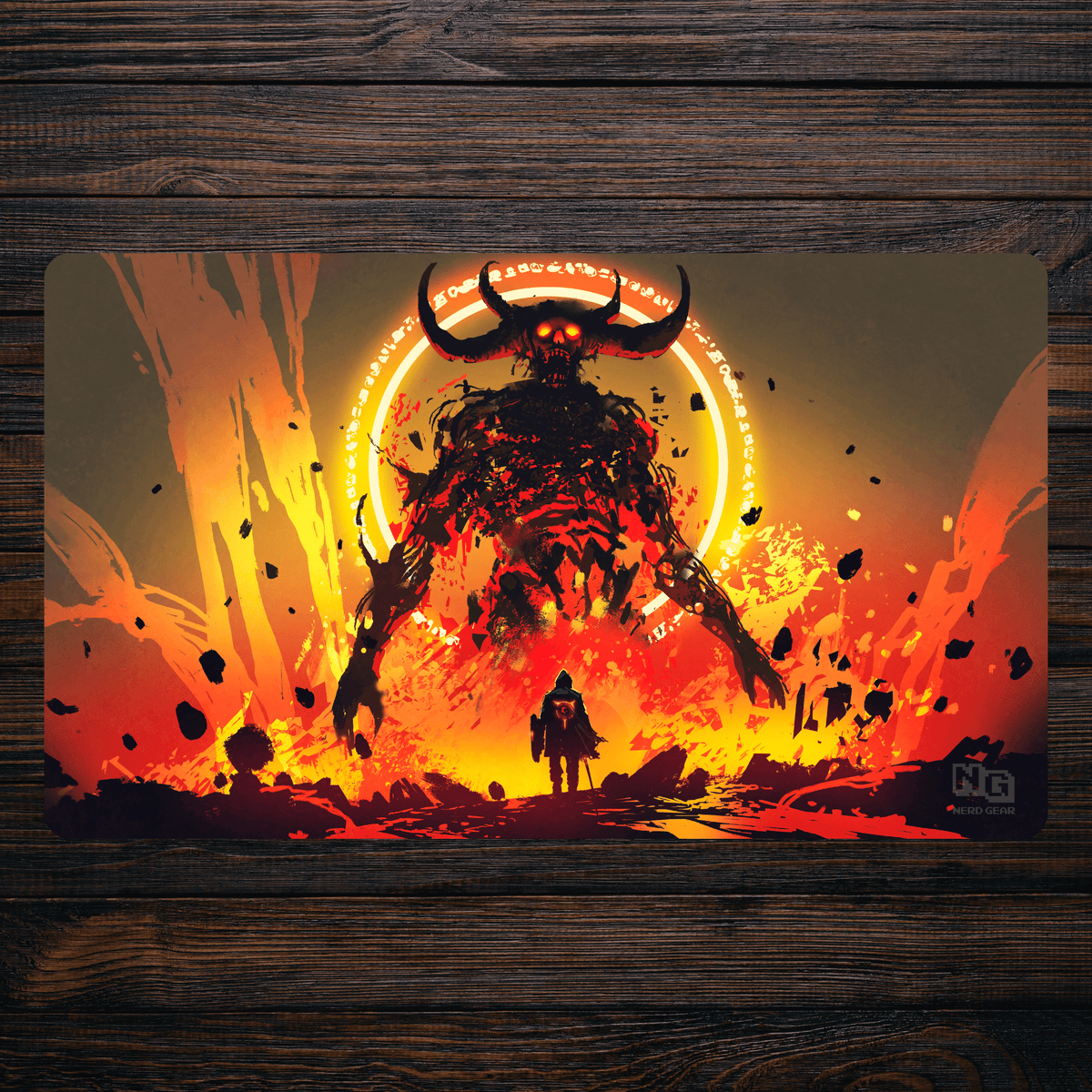 Hell-Gate Sentinel - Premium TCG Playmat - MTO - Nerd Gear Gaming Inc.