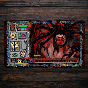 Trapped in the Lair of the Jorōgumo! - Premium TCG Playmat - MTO