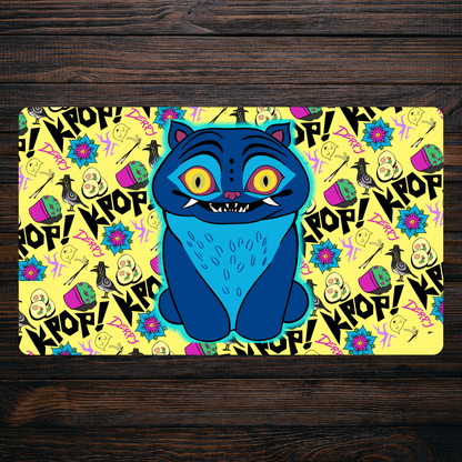 KPOP Derpy Cat - Premium TCG Playmat - MTO - Nerd Gear Gaming Inc.