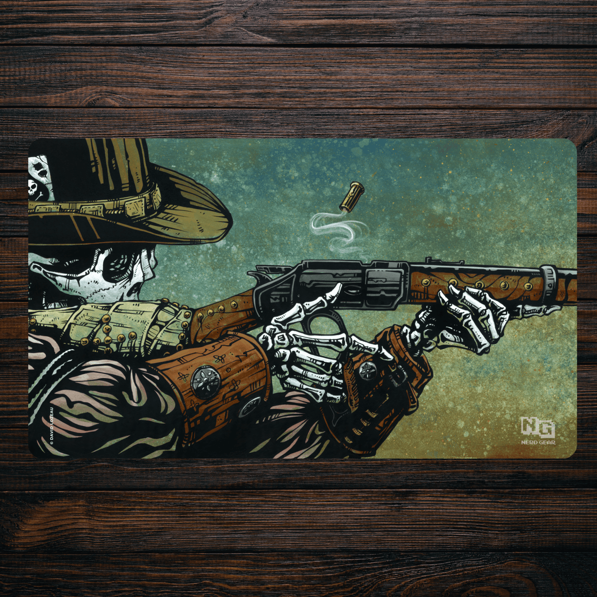 Lever Action - David Lozeau - Premium TCG Playmat - MTO - Nerd Gear Gaming Inc.
