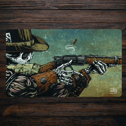 Lever Action - David Lozeau - Premium TCG Playmat - MTO - Nerd Gear Gaming Inc.