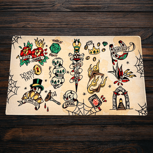 Mr. Dom Tattoo Premium MTG Playmat - MTO - Nerd Gear Gaming Inc.