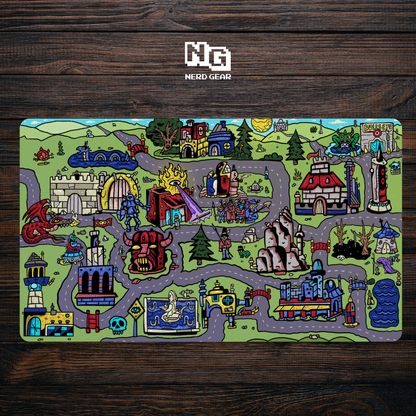 My Town - Premium TCG Playmat - MTO - Nerd Gear Gaming Inc.