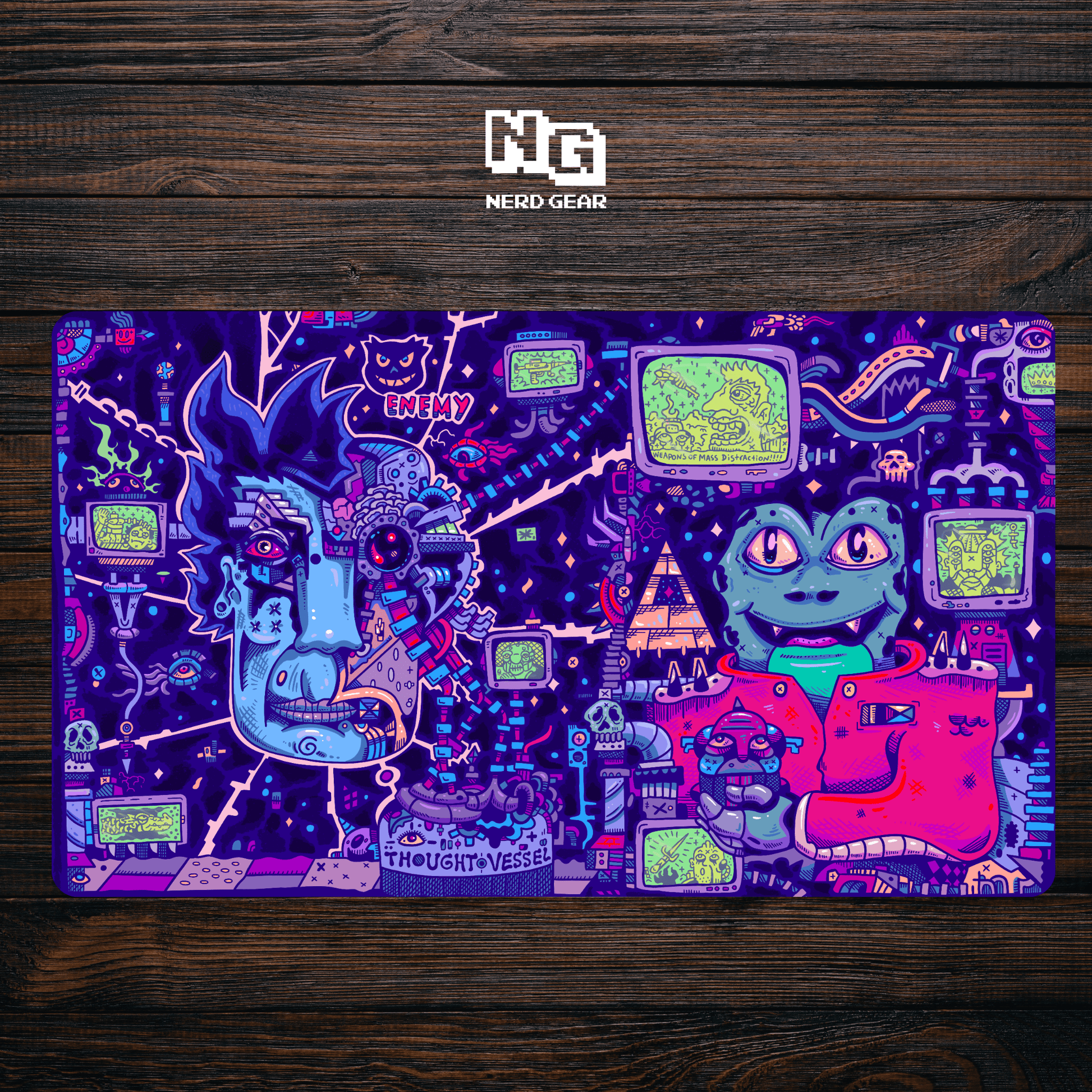 Paranoid - Premium TCG Playmat - MTO - Nerd Gear Gaming Inc.