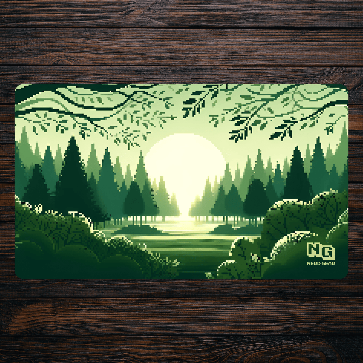 Pixel Forest - Premium TCG Playmat - MTO - Nerd Gear Gaming Inc.