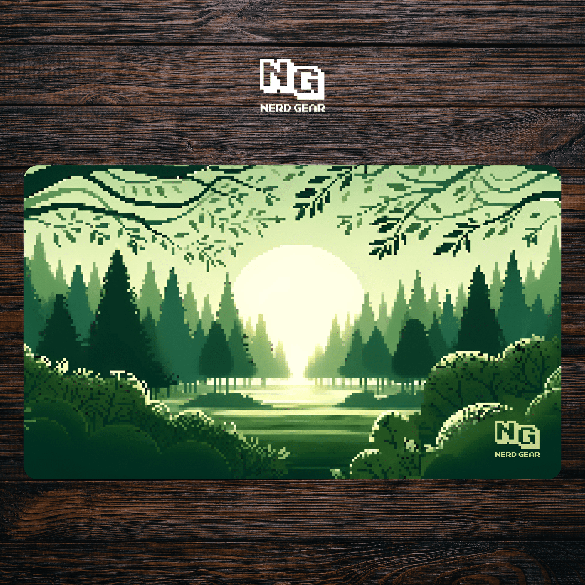 Pixel Forest - Premium TCG Playmat - MTO - Nerd Gear Gaming Inc.