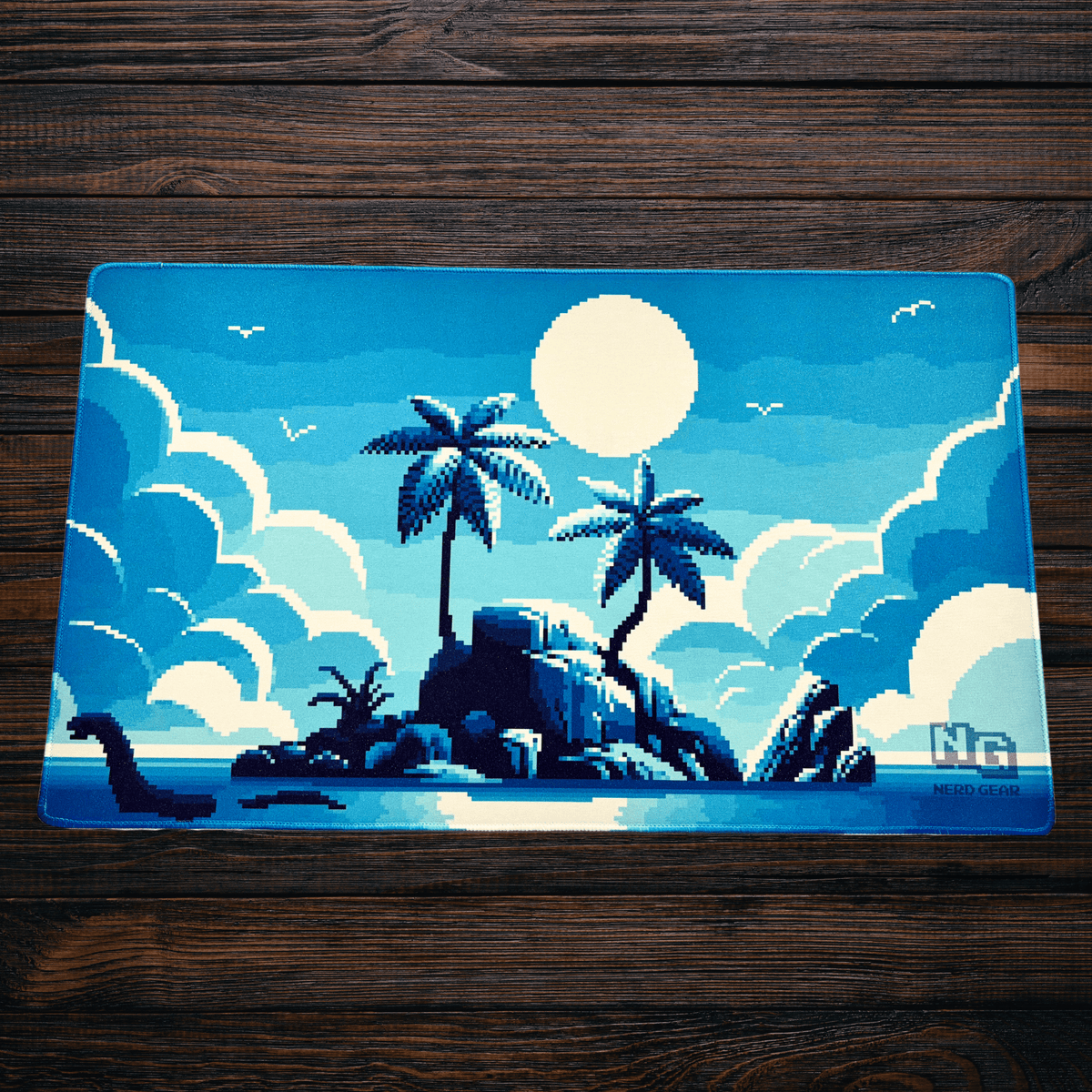Pixel Island - Premium TCG Playmat - MTO - Nerd Gear Gaming Inc.