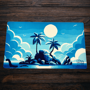 Pixel Island - Premium TCG Playmat - MTO - Nerd Gear Gaming Inc.