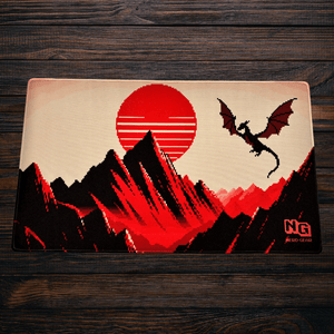 Pixel Mountains - Premium TCG Playmat - MTO - Nerd Gear Gaming Inc.