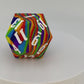 The Rainbow Swirl – 55mm Silicone D20 Dice