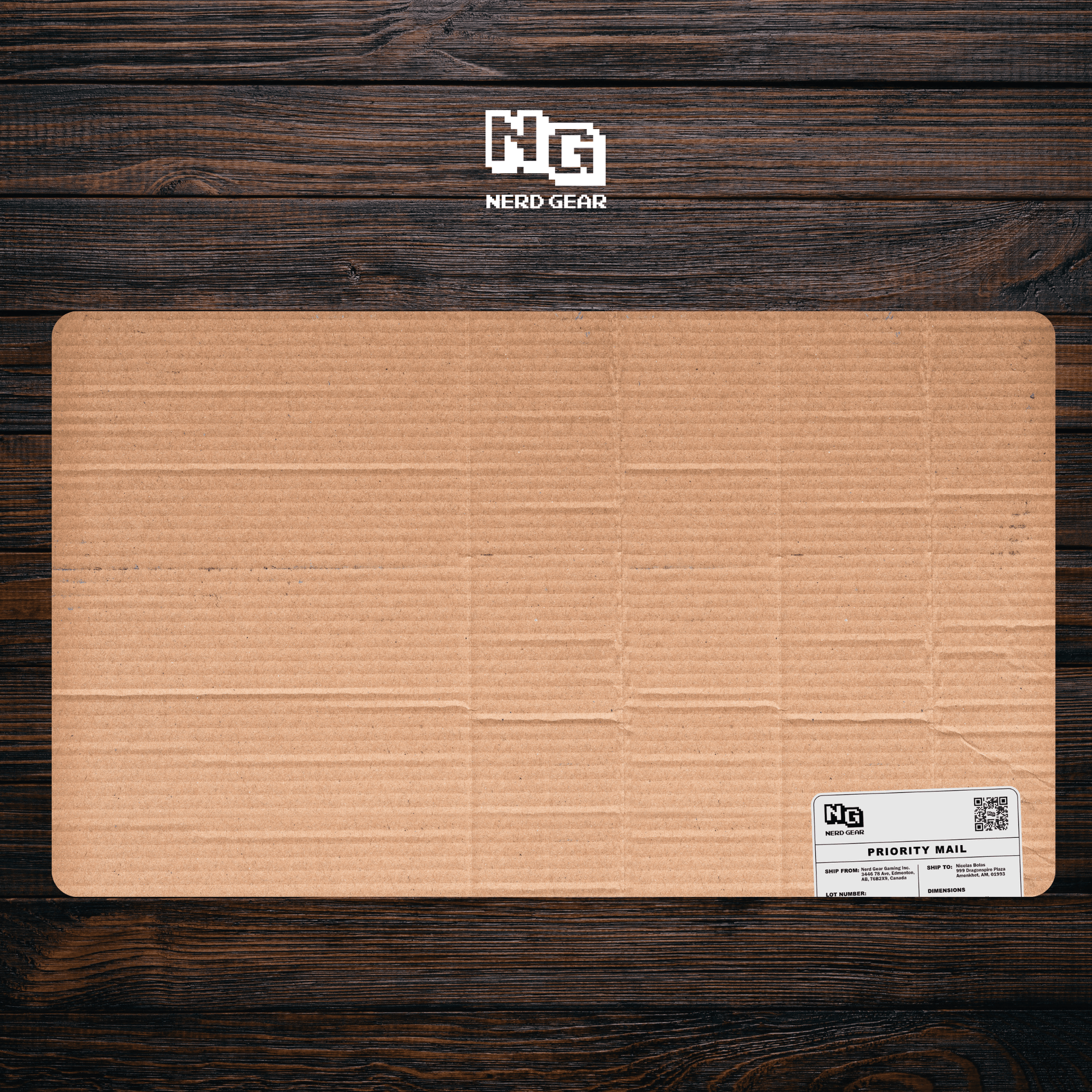 Realistic Cardboard - Premium TCG Playmat - MTO - Nerd Gear Gaming Inc.