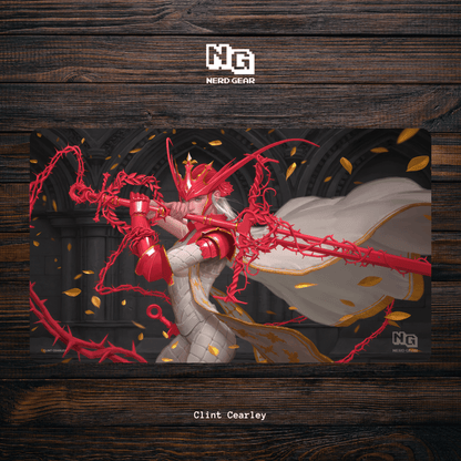 Red Thorn - Clint Cearley - Premium TCG Playmat - MTO - Nerd Gear Gaming Inc.