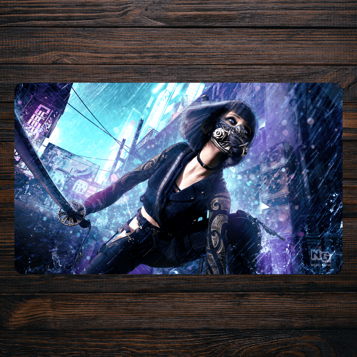 Sector 9 Assassin - Premium TCG Playmat - MTO - Nerd Gear Gaming Inc.