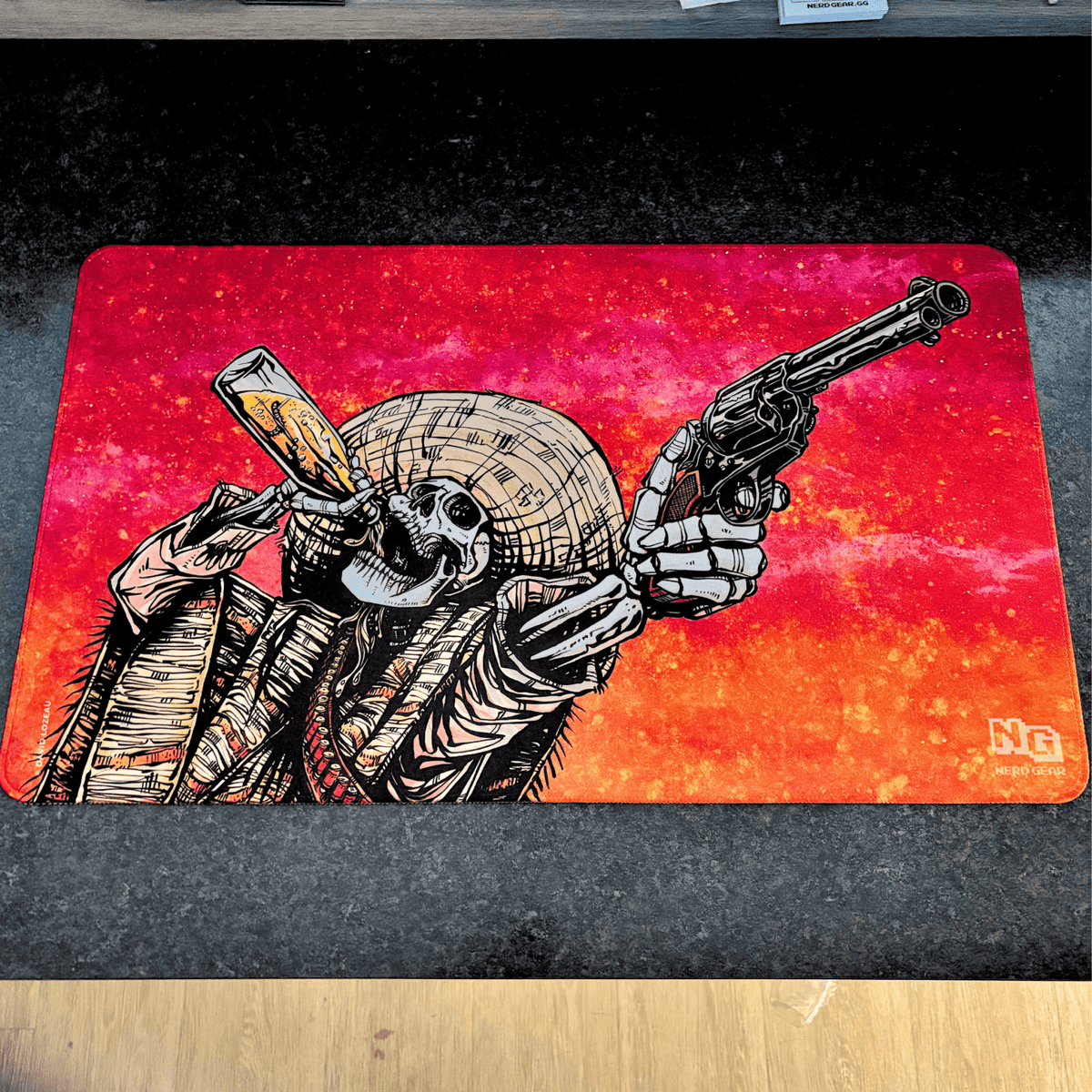 Shot For Shot - David Lozeau - Premium TCG Playmat - MTO - Nerd Gear Gaming Inc.