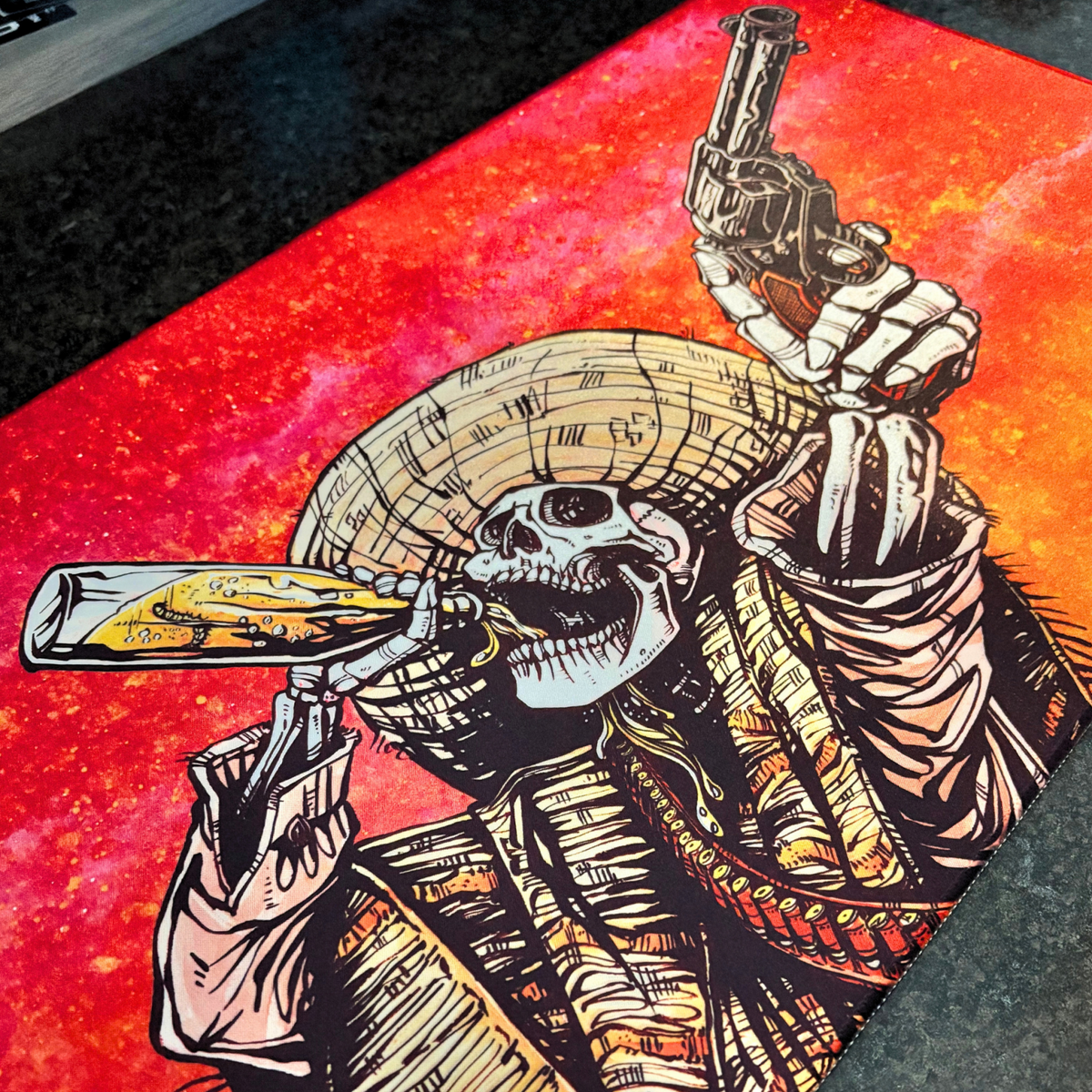 Shot For Shot - David Lozeau - Premium TCG Playmat - MTO - Nerd Gear Gaming Inc.