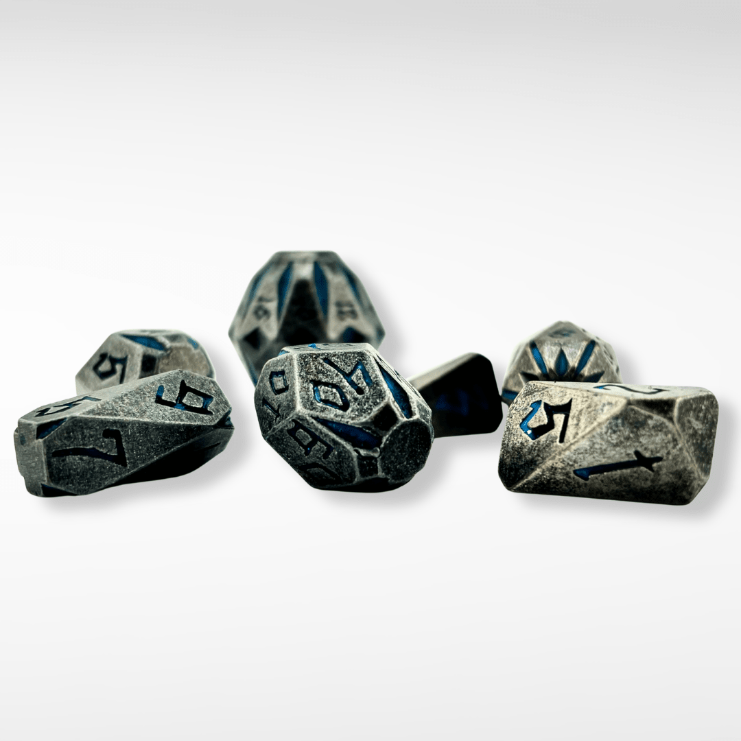 Stone Hedge – 7pc Handmade Dice Set - Nerd Gear Gaming Inc.