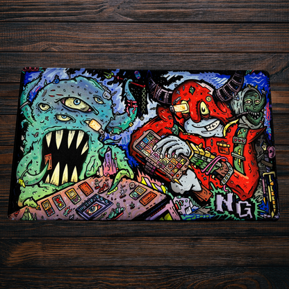 Tabletop Turmoil - Premium TCG Playmat - MTO - Nerd Gear Gaming Inc.