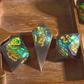 The Hollow Fog – 7pc Handmade Sharp Edge Resin Dice Set - Nerd Gear Gaming Inc.