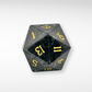 The Obsidian Fissure — 35mm Oversized Glass D20 - Nerd Gear Gaming Inc.