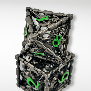The Reaper – 7pc Hollow Metal Dice Set - Nerd Gear Gaming Inc.