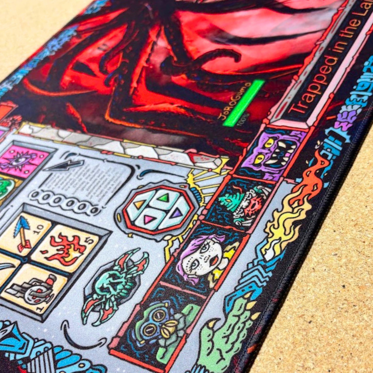 Trapped in the Lair of the Jorōgumo! - Premium TCG Playmat - MTO - Nerd Gear Gaming Inc.