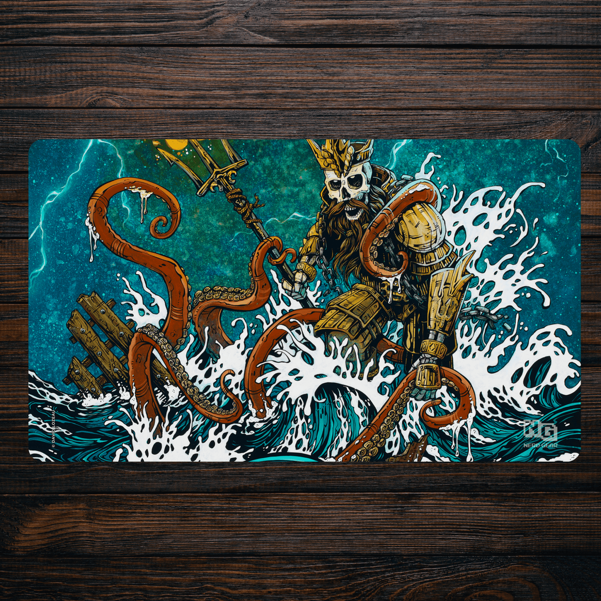 Treacherous Waters - David Lozeau - Premium TCG Playmat - MTO - Nerd Gear Gaming Inc.